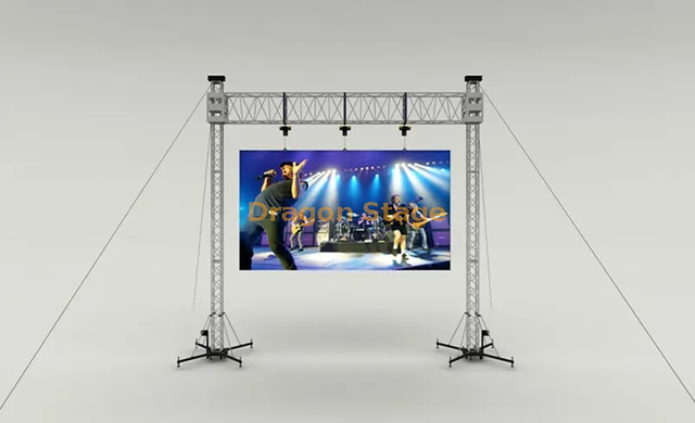  Sistema de pilar de torre de armadura de poste de portería de aluminio Gentry para pantalla LED en eventos concierto al aire libre 5x4m