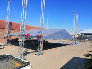 Armazones de techo de altavoz de escenario Line Array a la venta Sistema de armazón de altavoz de suspensión de aluminio para exteriores para eventos 10x6m