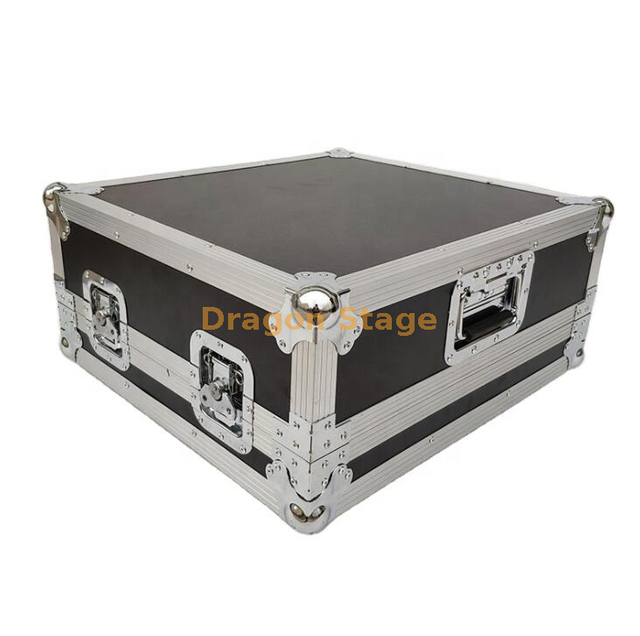 Caja de vuelo de fiesta de tablero de Pedal de guitarra de aluminio de madera contrachapada portátil con ruedas