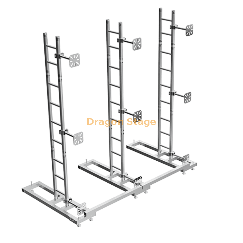 Armadura de soporte de suelo de pared de pantalla LED de aluminio 8x4m