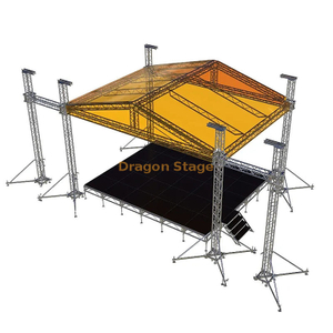 Sistema de armadura de techo Truss Stage para eventos al aire libre 10x6x10m