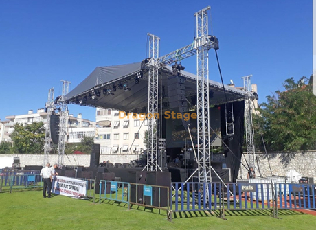 Braguero al aire libre de aluminio del tejado del concierto del acontecimiento para los altavoces colgantes el 14x10x12m
