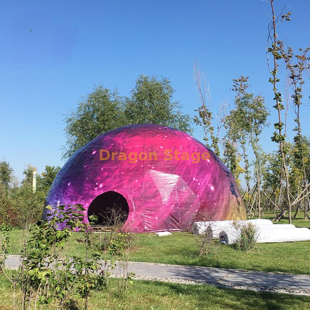 Carpa tipo cúpula para feria comercial y publicidad para eventos al aire libre de gran tamaño de 40 m