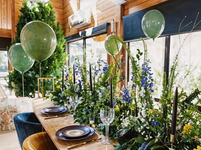 How To Decorate A Home Party with Plastic Flower.jpg