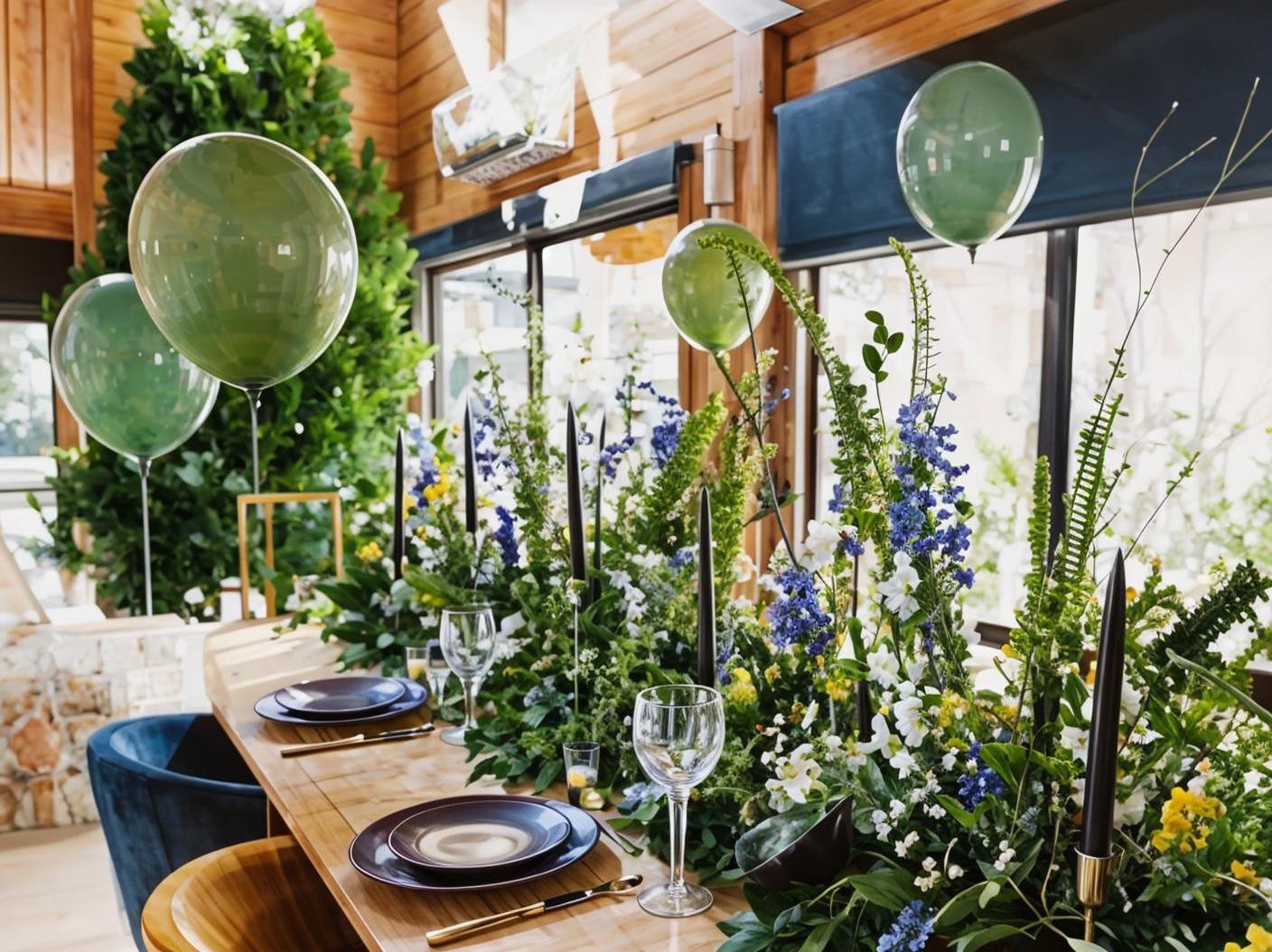 ¿Cómo decorar una fiesta en casa con flor de plástico?