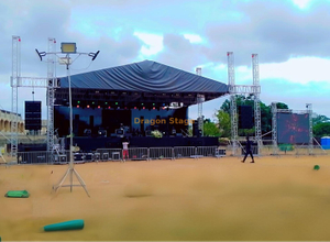 Sistema de escenario de sonido de eventos con armadura de techo 16x12x10m