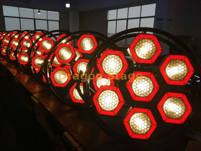 7 luces de fondo de píxeles LED circulares hexagonales11(1)