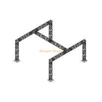 Sistema de armadura de iluminación de escenario móvil de aleación de aluminio de 6x6 m - Pórtico para eventos profesional de alta resistencia de 3 m