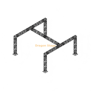 Sistema de armadura de iluminación de escenario móvil de aleación de aluminio de 6x6 m - Pórtico para eventos profesional de alta resistencia de 3 m