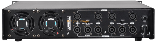 Serie de amplificadores de potencia profesionales AF de 4 canales | Amplificadores de audio de alta potencia con transformador dual
