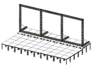 Estructura de soporte de video LED truss 16x6m