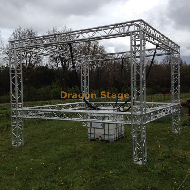 Estructura de celosía de aluminio para exteriores personalizada para eventos temporales y soporte de equipos