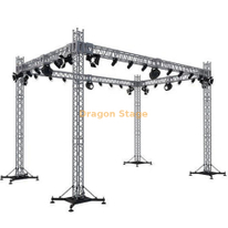 Sistema de armazón de iluminación de aluminio de 8x6x7m (armazón de soporte de suelo con espiga de 290 mm para eventos y conciertos)