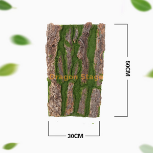 Decoración de tuberías, corteza de árbol, obstrucción de tubería de drenaje, embellecimiento, pino creativo artificial, versión encriptada de 30x50 cm