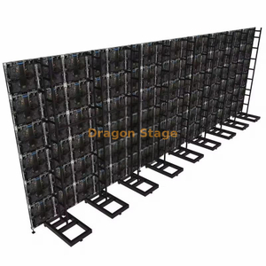 Sistema de soporte de soporte de tierra de pantalla LED de aluminio de 10x3m para concierto