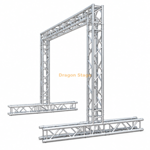 Armazón de poste de portería de aluminio de 3x3 m con base de 2,5 m de profundidad