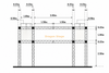 Pórtico de entrada de armadura de espiga de aluminio de 6x1,5x4 m para eventos deportivos y señalización de eventos