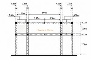Pórtico de entrada de armadura de espiga de aluminio de 6x1,5x4 m para eventos deportivos y señalización de eventos