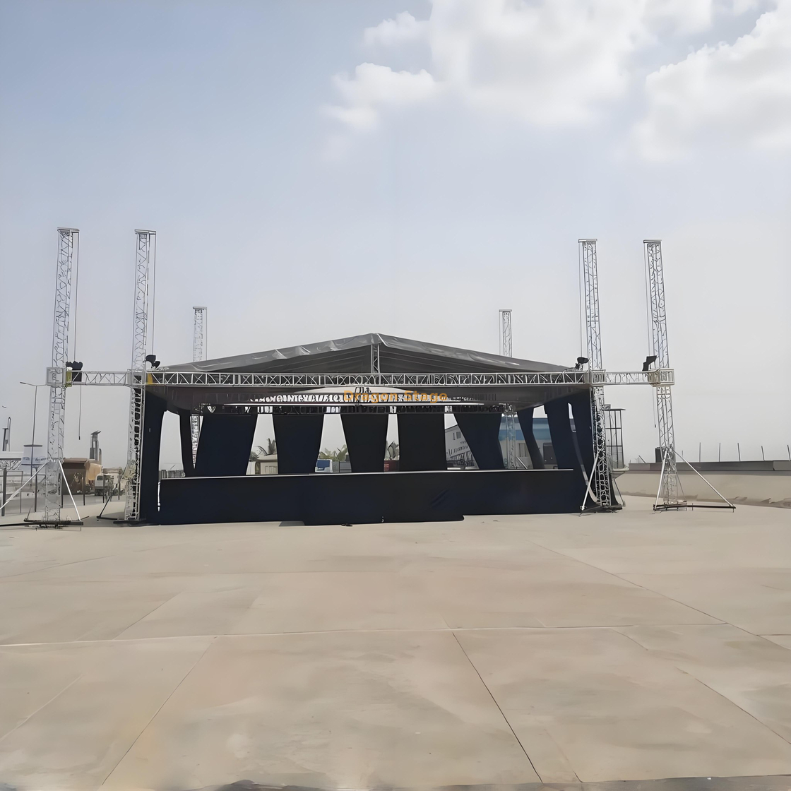 Sistema de armadura de techo de aluminio para concierto al aire libre 10x6x6m
