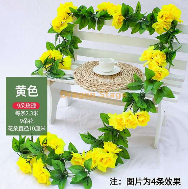 Durante el Festival Qingming, se usaron crisantemos simulados para barrer de tumbas, ofertas de sacrificio y rosas amarillas y amarillas fluorescentes. Había 9 cabezas y 2 rosas