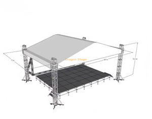 TUV Certified Blot Truss Canopy para etapa/evento/fiesta 10x7x5m