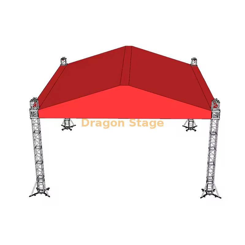 Sistema de escenario de eventos de concierto con armadura de techo 10x10x6m