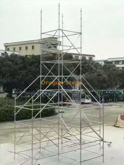 Torre de altavoces de sonido delantero de 14 m de altura de acero