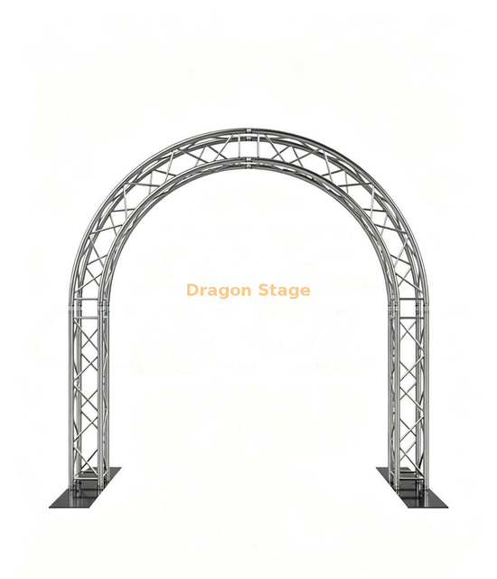Puerta de enlace de armadura de arco con espiga de aluminio de 3,8x3,4 m y 290 mm para bodas y exposiciones