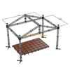 Evento portátil de aluminio Party Show DJ Concert Sappapsible Stage con armadura de techo 12x8x6m