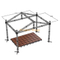 Evento portátil de aluminio Party Show DJ Concert Sappapsible Stage con armadura de techo 12x8x6m