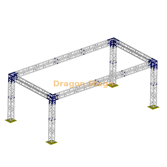 Armazón de exposición comercial rectangular portátil 9x5x5m